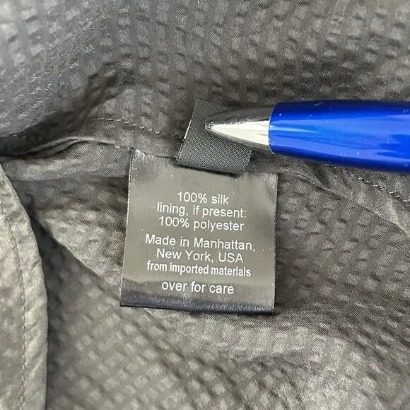 Rachel Comey Prina Top Silk Blouse Womens Size 10 Hammered Satin Dark Grey - Picture 15 of 16